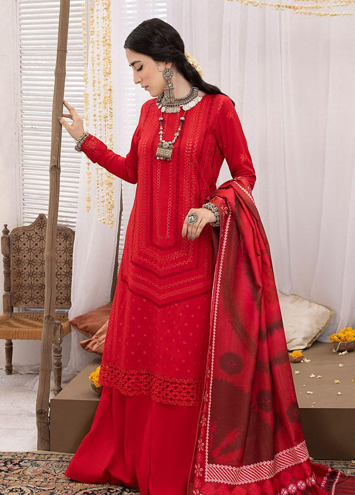 Mehru By Mahnur Embroidered Linen Suits Unstitched 3 Piece MN23MSL D-05 - Winter Collection