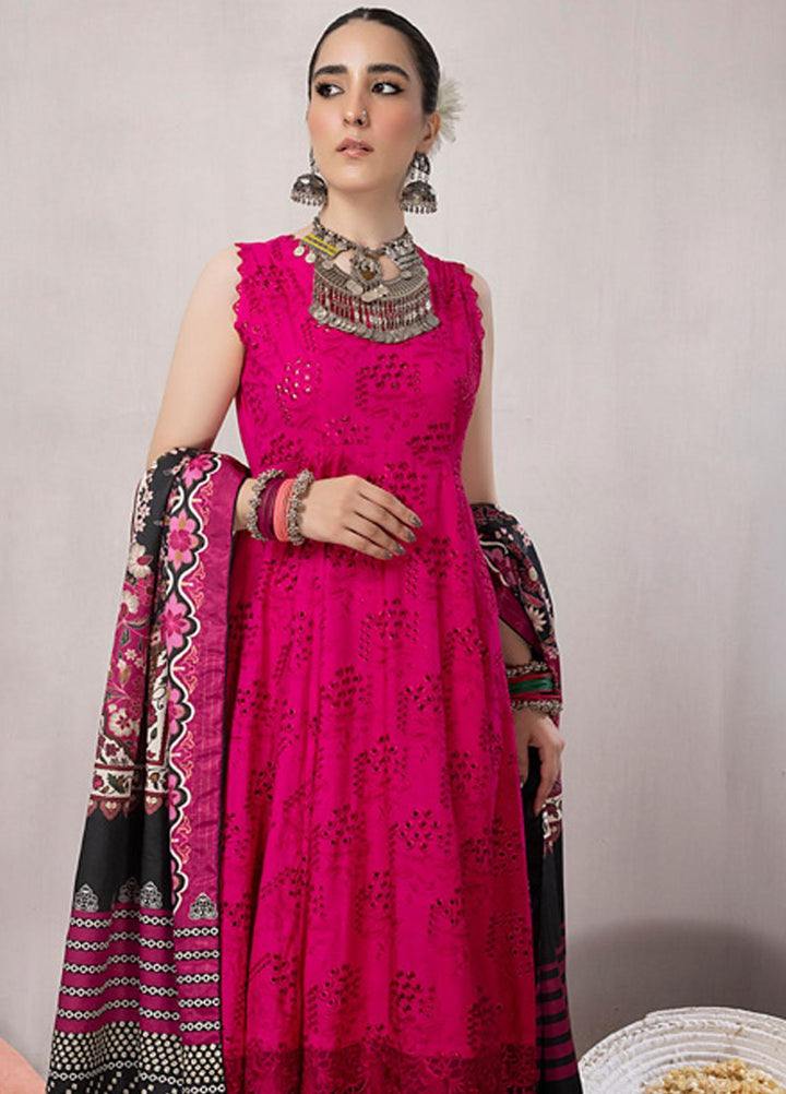 Mehru By Mahnur Embroidered Linen Suits Unstitched 3 Piece MN23MSL D-09 - Winter Collection