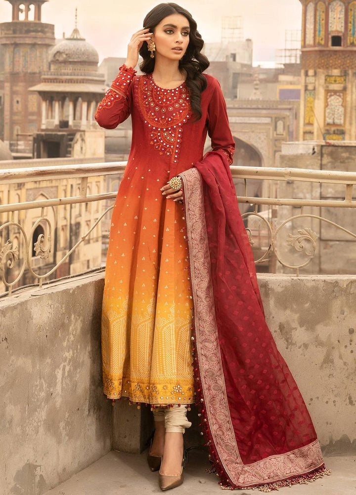 Mein Teri Aan By Maria B Embroidered Lawn Suits Unstitched 3 Piece MB22MT 5A - Summer Collection