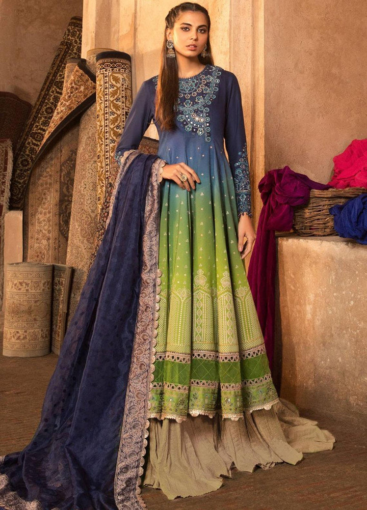 Mein Teri Aan By Maria B Embroidered Lawn Suits Unstitched 3 Piece MB22MT 5B - Summer Collection