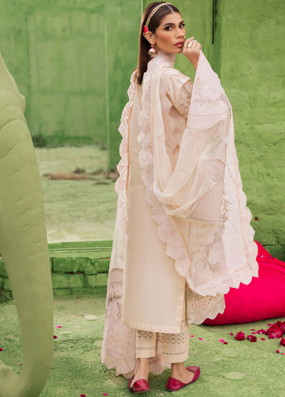 Mela by Nureh Embroidered Lawn Suit Unstitched 3 Piece NU24MF NDS-104 - Festive Summer Collection