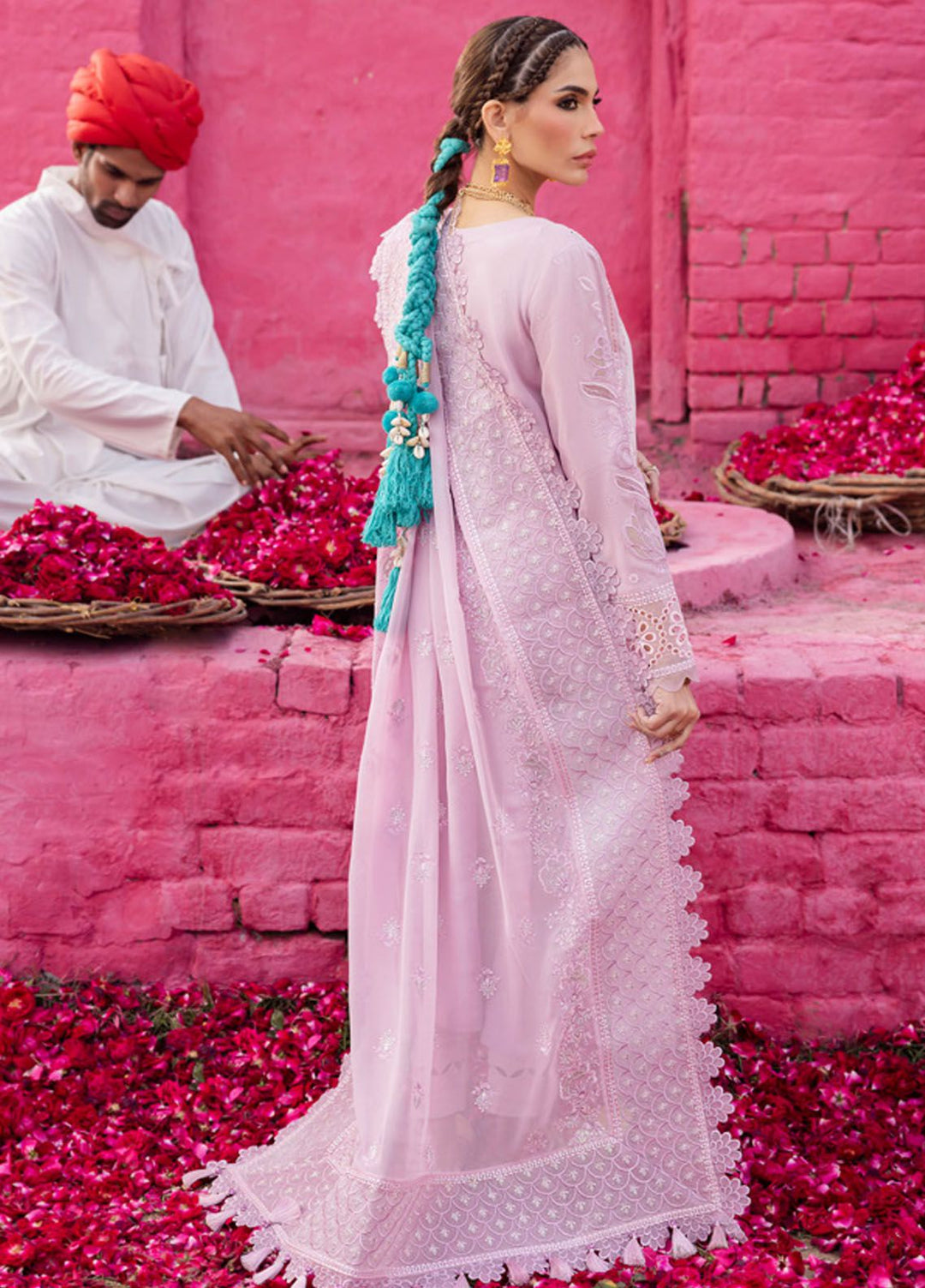 Mela by Nureh Embroidered Lawn Suit Unstitched 3 Piece NU24MF NDS-106 - Festive Summer Collection