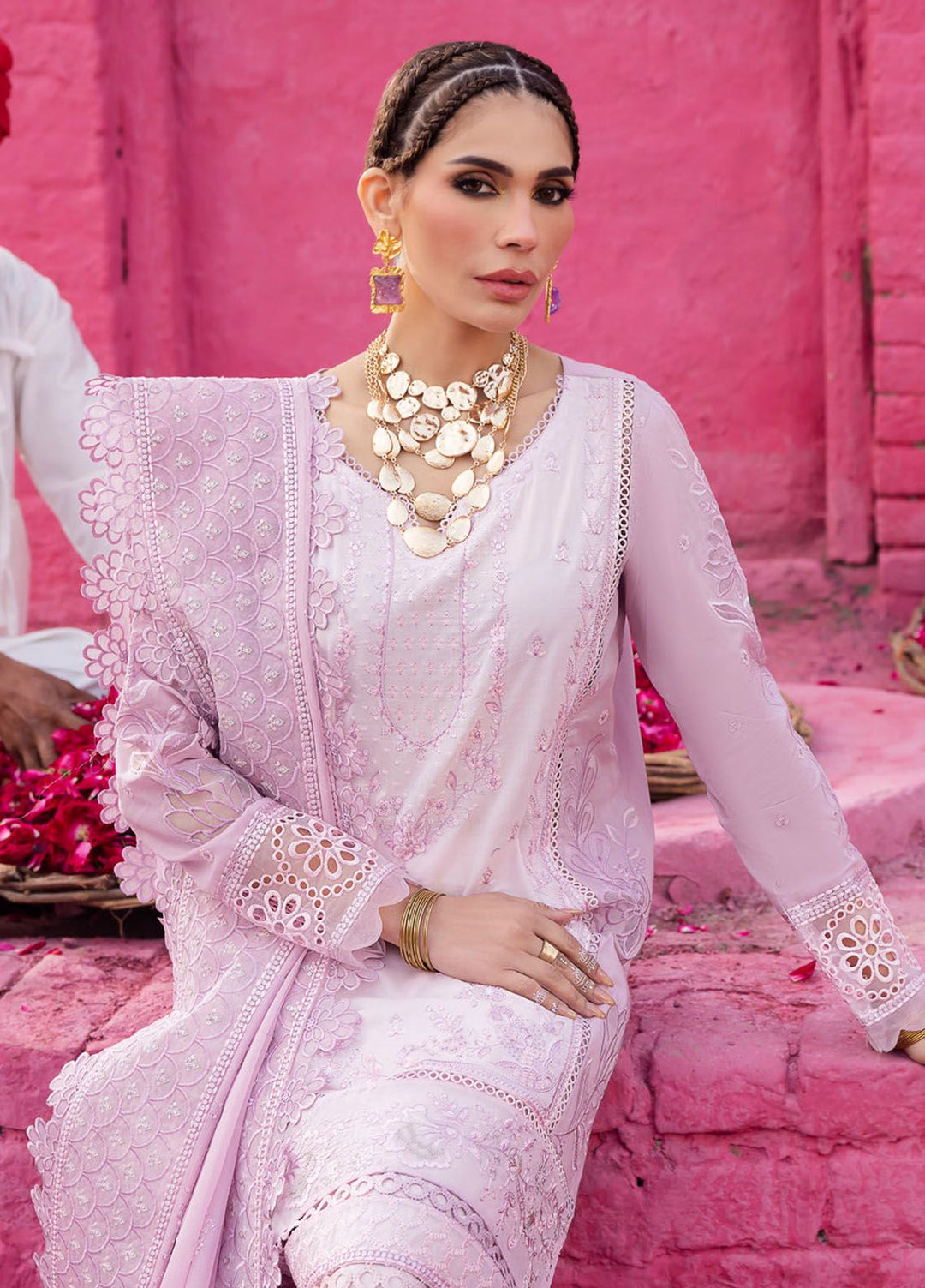 Mela by Nureh Embroidered Lawn Suit Unstitched 3 Piece NU24MF NDS-106 - Festive Summer Collection