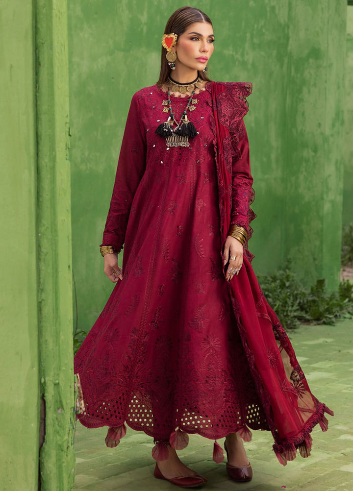 Mela by Nureh Embroidered Lawn Suit Unstitched 3 Piece NU24MF NDS-107 - Festive Summer Collection