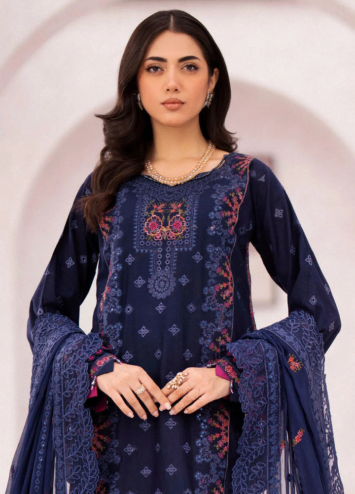 Mellisa By Emaan Adeel Embroidered Lawn Suit Unstitched 3 Piece EA24M ME-01 Anne - Summer Collection