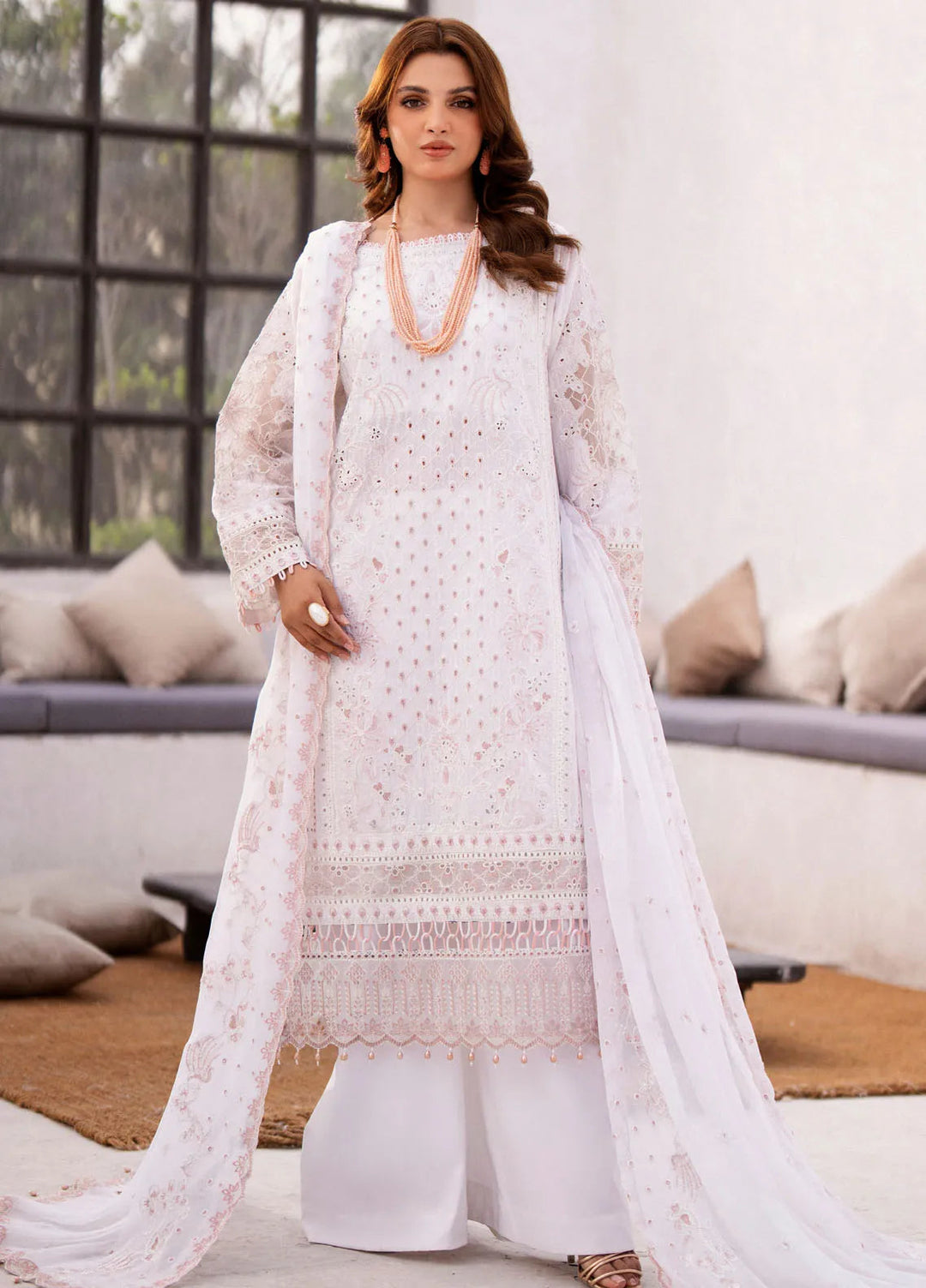 Mellisa By Emaan Adeel Embroidered Lawn Suit Unstitched 3 Piece EA24M ME-02 Lucia - Summer Collection