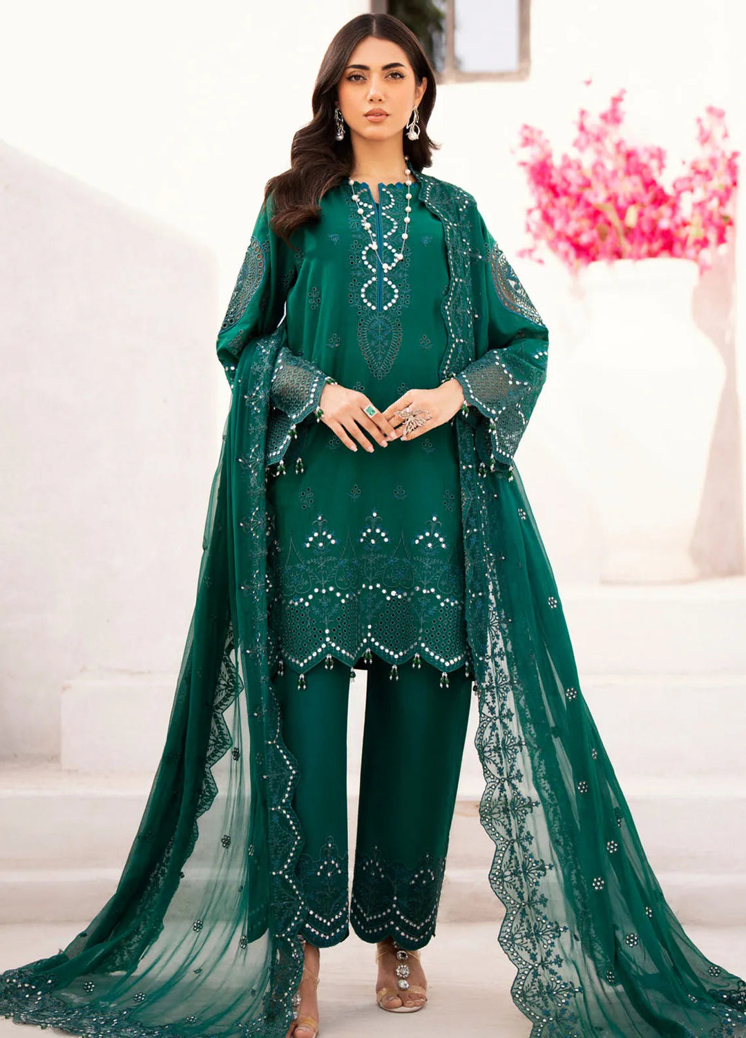 Mellisa By Emaan Adeel Embroidered Lawn Suit Unstitched 3 Piece EA24M ME-03 Marco - Summer Collection