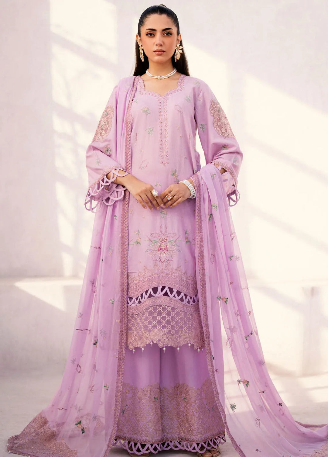 Mellisa By Emaan Adeel Embroidered Lawn Suit Unstitched 3 Piece EA24M ME-05 Enzo - Summer Collection