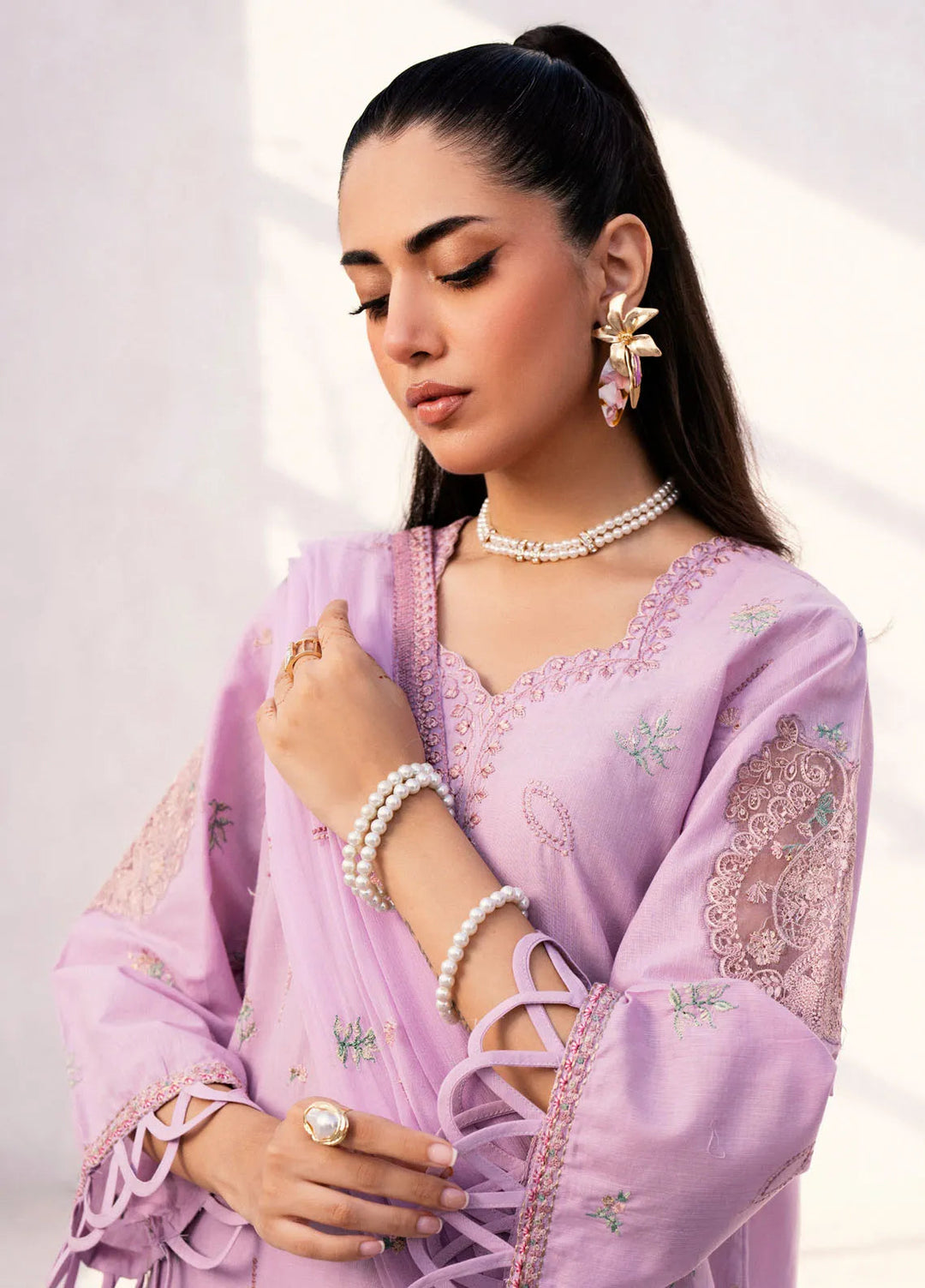 Mellisa By Emaan Adeel Embroidered Lawn Suit Unstitched 3 Piece EA24M ME-05 Enzo - Summer Collection