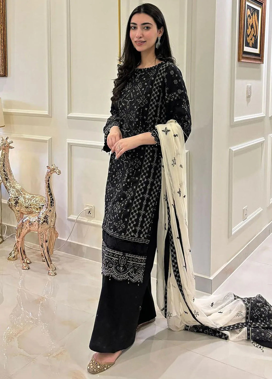 Mellisa By Emaan Adeel Embroidered Lawn Suit Unstitched 3 Piece EA24M ME-06 Orazio - Summer Collection
