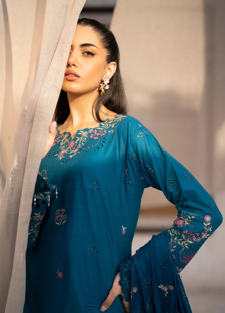Mellisa By Emaan Adeel Embroidered Lawn Suit Unstitched 3 Piece EA24M ME-07 Roma - Summer Collection