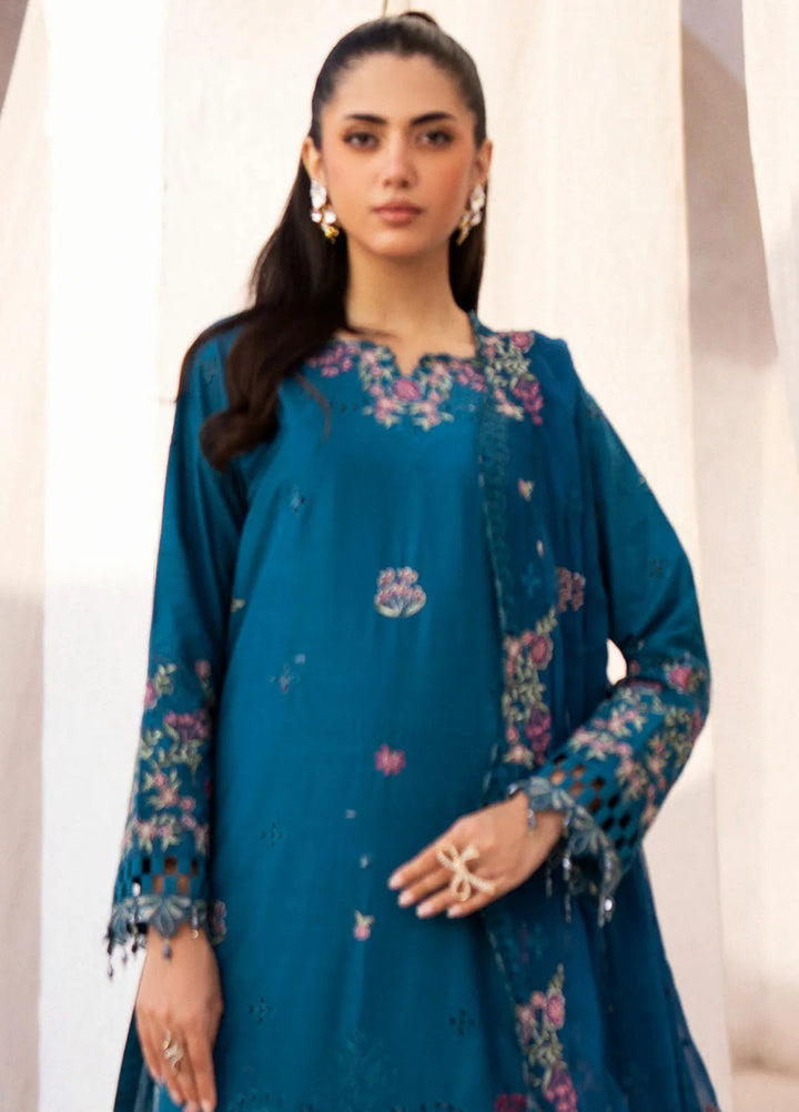 Mellisa By Emaan Adeel Embroidered Lawn Suit Unstitched 3 Piece EA24M ME-07 Roma - Summer Collection