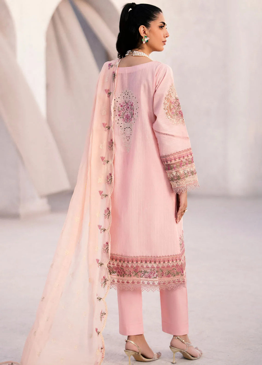 Mellisa By Emaan Adeel Embroidered Lawn Suit Unstitched 3 Piece EA24M ME-09 Rhea - Summer Collection