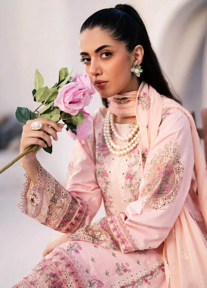Mellisa By Emaan Adeel Embroidered Lawn Suit Unstitched 3 Piece EA24M ME-09 Rhea - Summer Collection