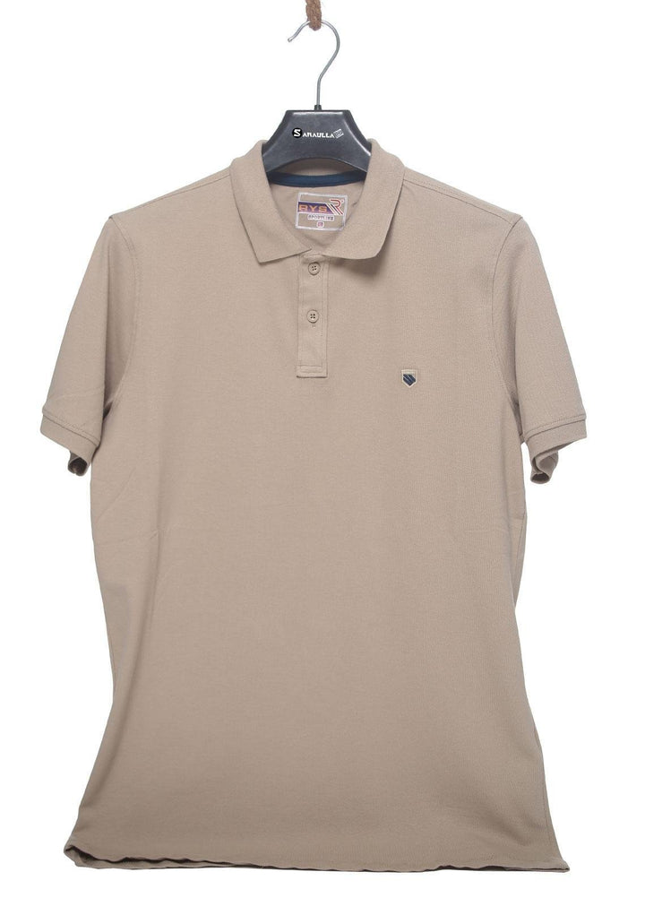 Sanaulla Exclusive Range Cotton Casual Men T-Shirts -  3627 Fawn