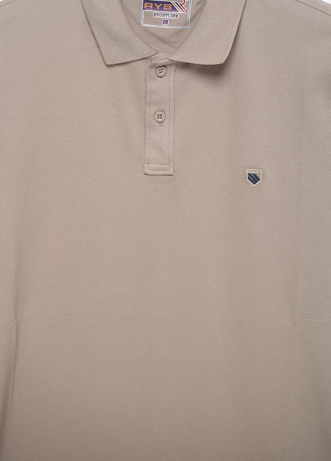 Sanaulla Exclusive Range Cotton Casual Men T-Shirts -  3627 Fawn