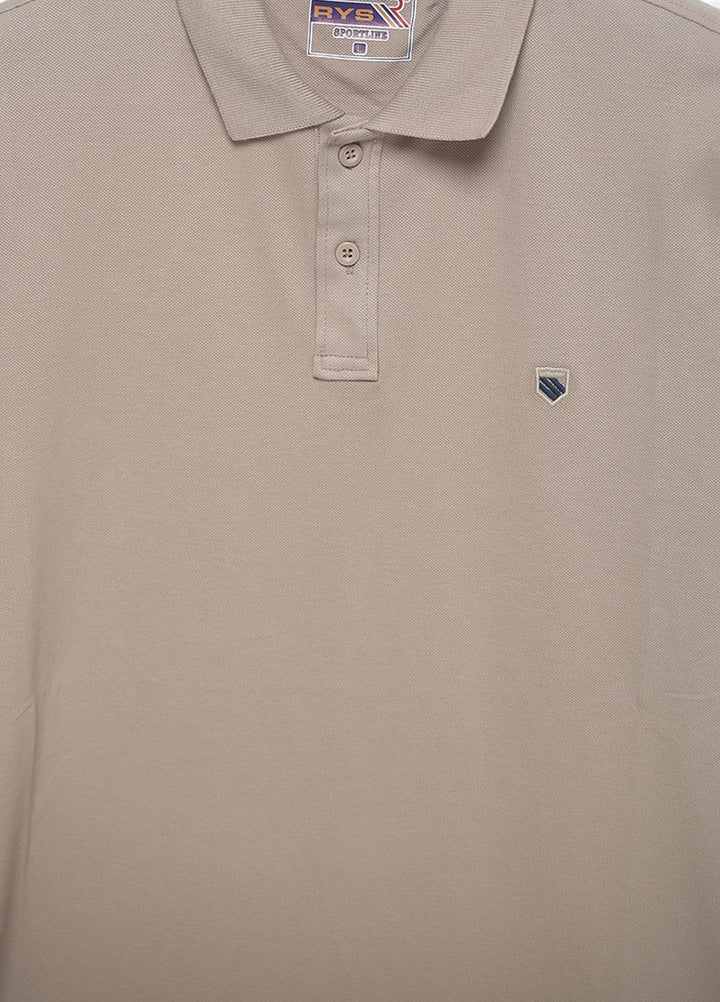 Sanaulla Exclusive Range Cotton Casual Men T-Shirts -  3627 Fawn