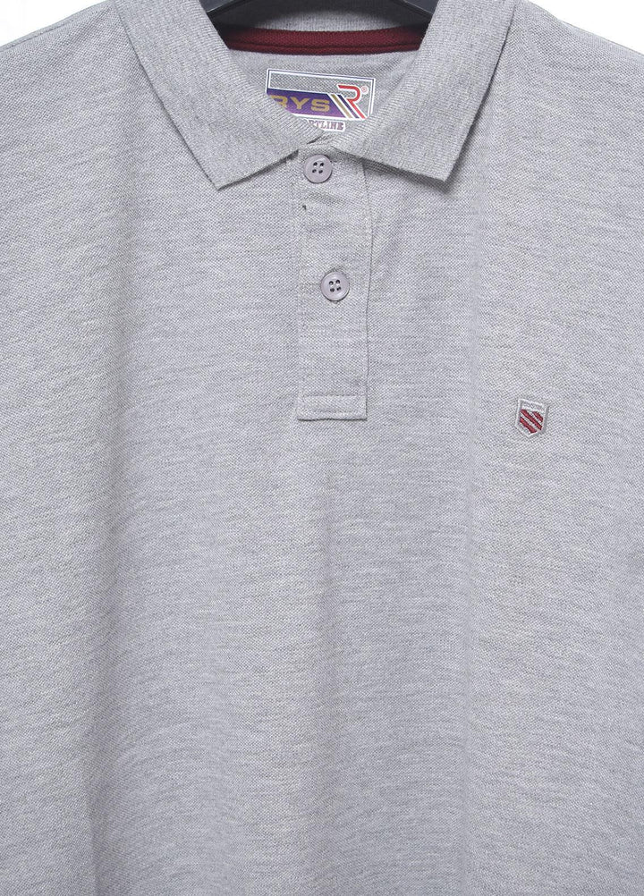 Sanaulla Exclusive Range Cotton Casual T-Shirts for Men -  3627 Light Grey