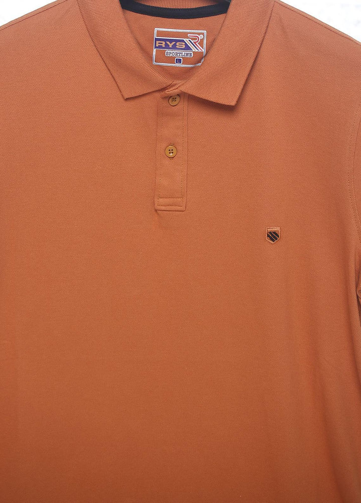 Sanaulla Exclusive Range Cotton Casual Men T-Shirts -  3627 Orange