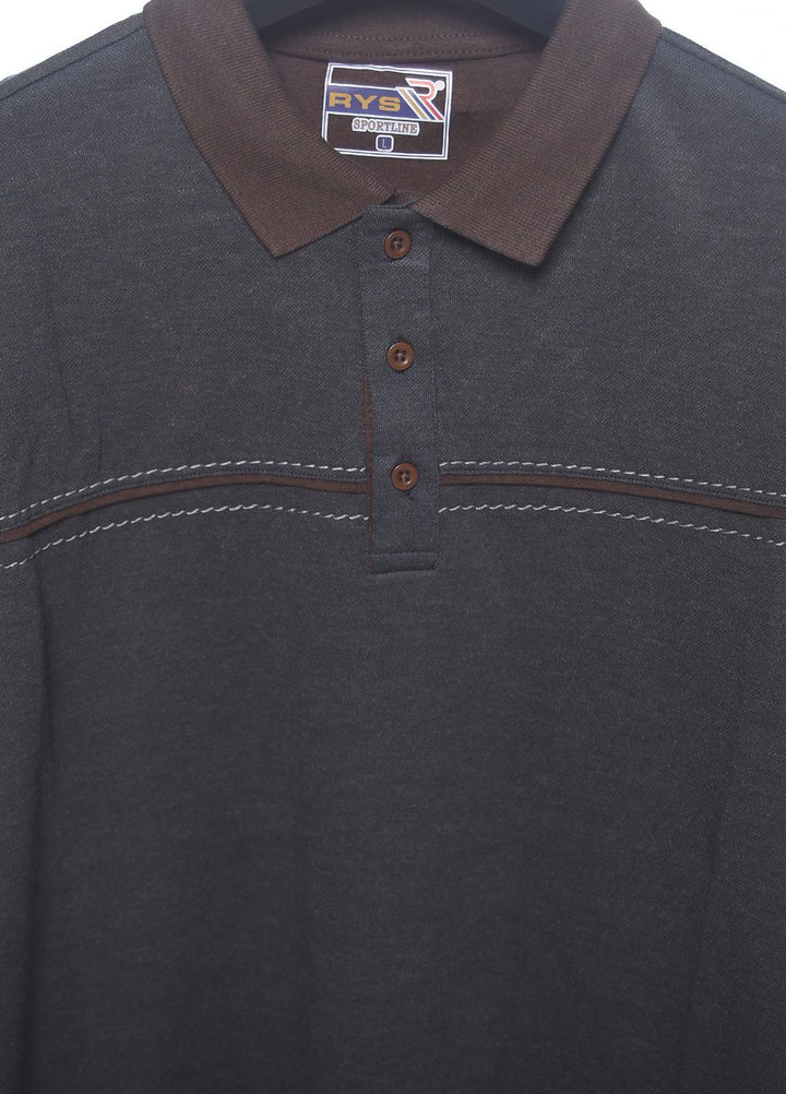 Sanaulla Exclusive Range Cotton Casual T-Shirts for Men -  5108 Grey