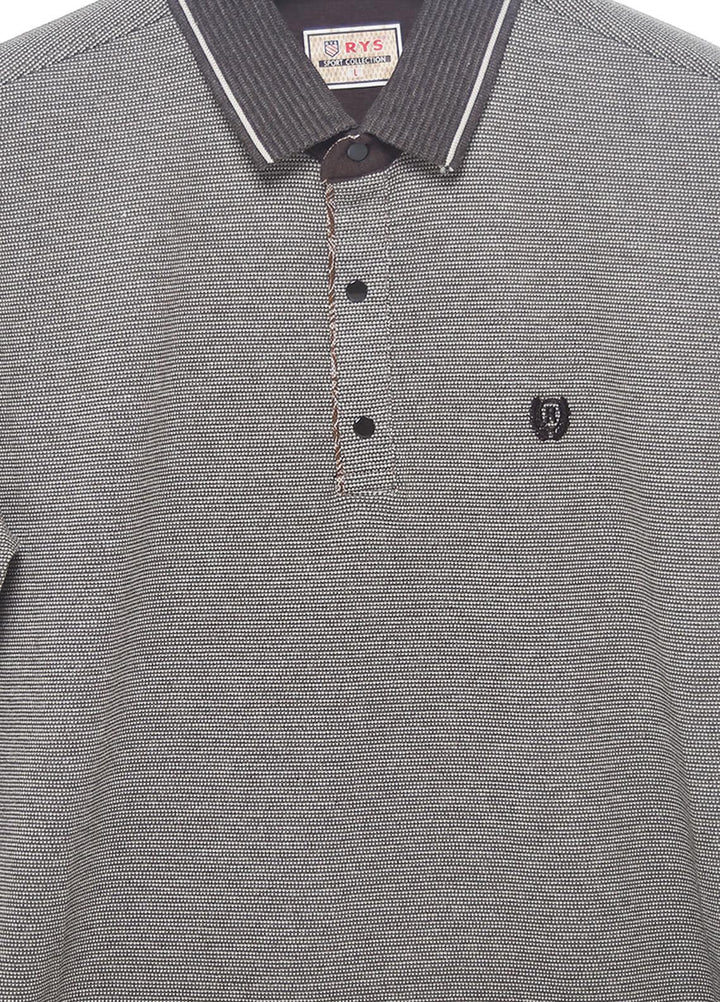 Sanaulla Exclusive Range Cotton Casual T-Shirts for Men -  5176 Light Grey