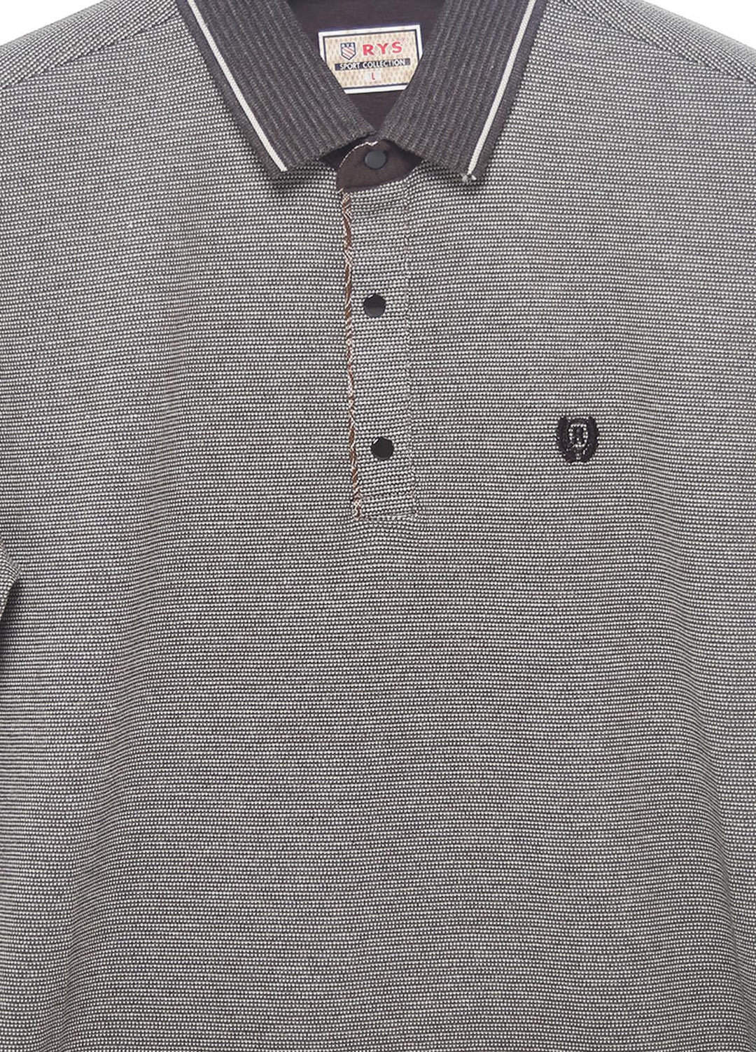 Sanaulla Exclusive Range Cotton Casual T-Shirts for Men -  5176 Light Grey