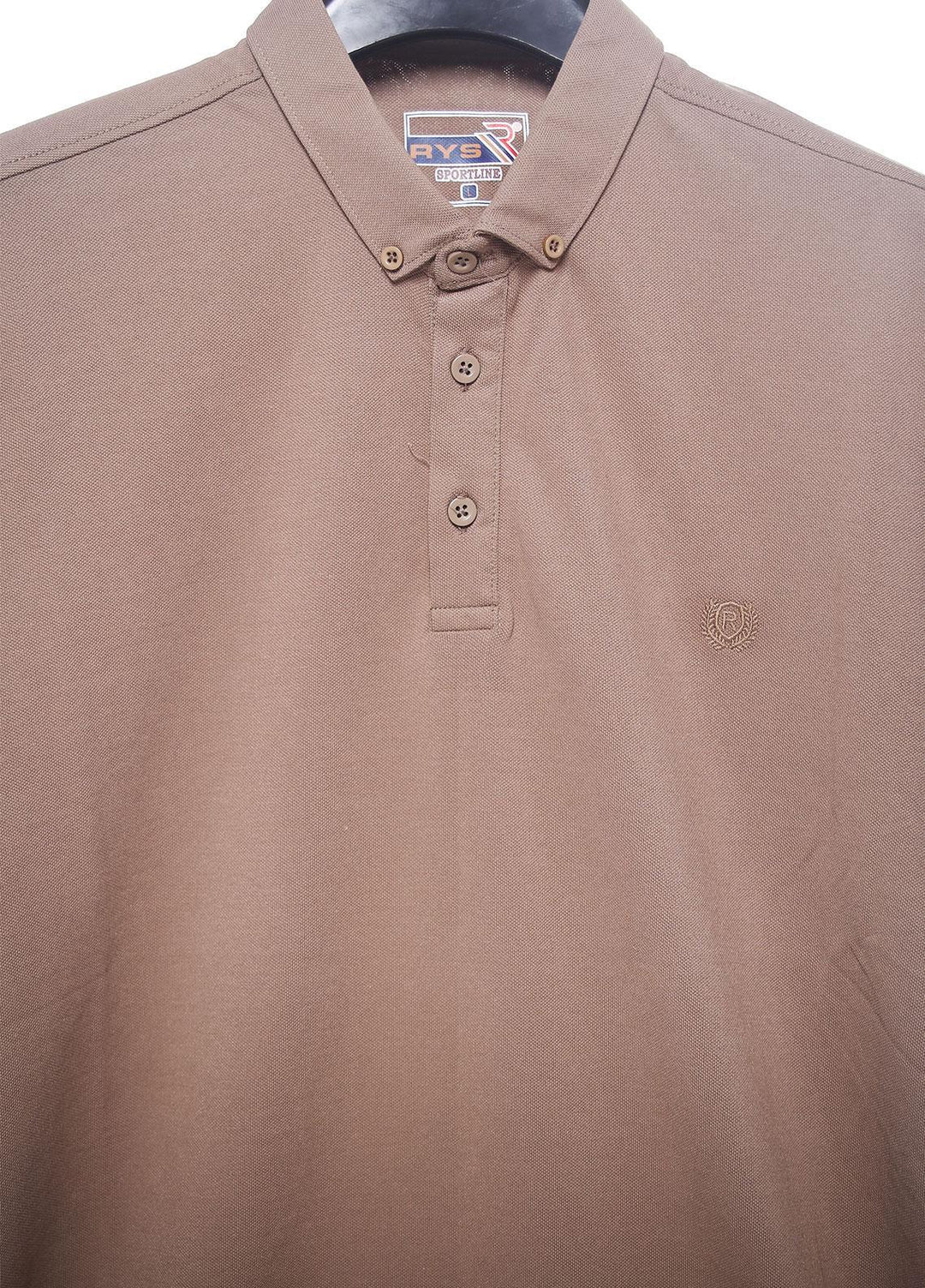 Sanaulla Exclusive Range Cotton Casual T-Shirts for Men -  5217 Fawn