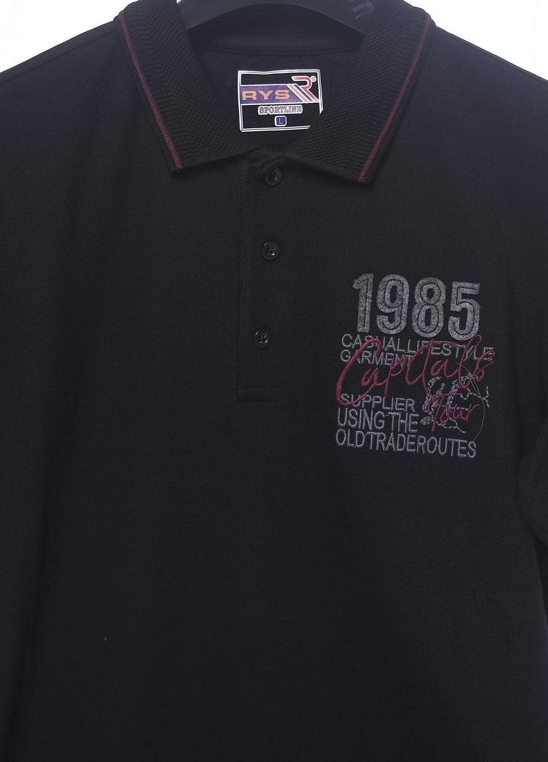 Sanaulla Exclusive Range Cotton Casual T-Shirts for Men -  5836 Black