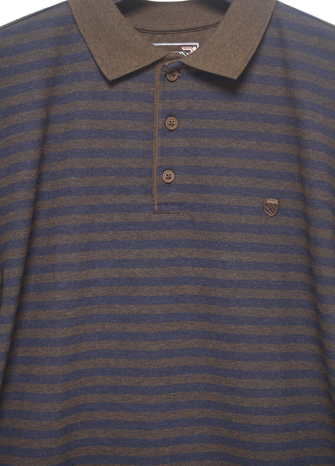 Sanaulla Exclusive Range Cotton Casual T-Shirts for Men -  5004 D-Brown