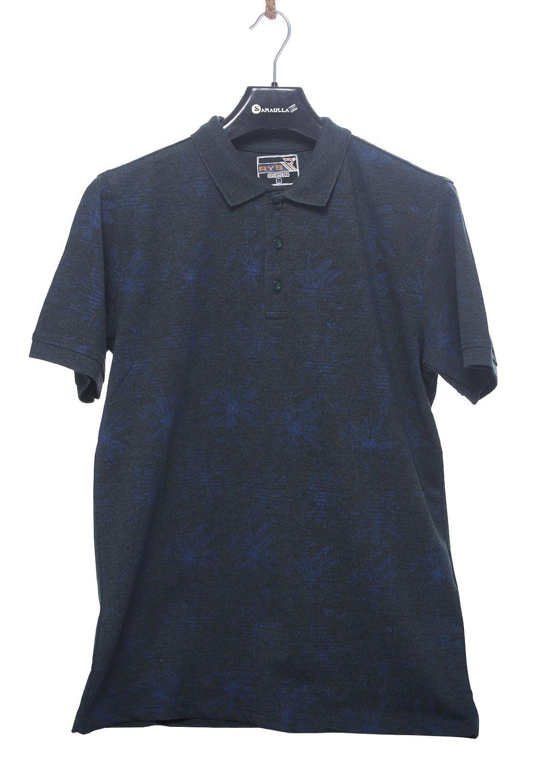 Sanaulla Exclusive Range Cotton Casual Men T-Shirts -  D-5052 L-Blue