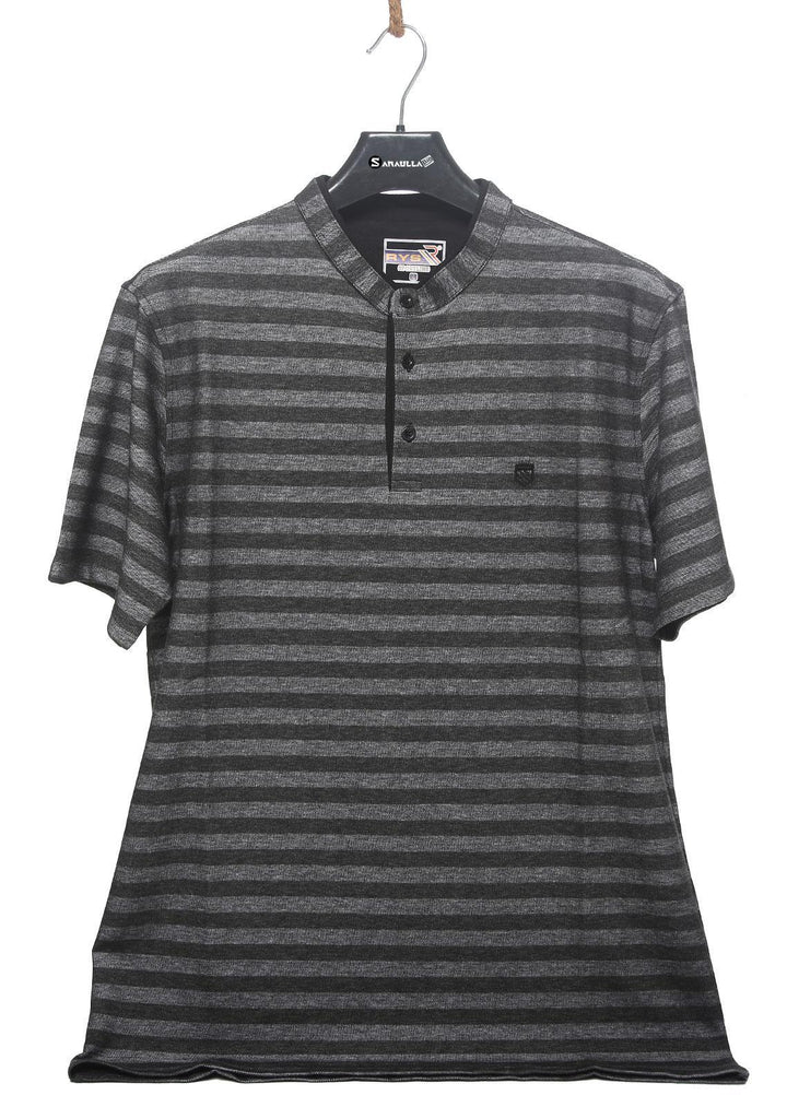 Sanaulla Exclusive Range Cotton Casual T-Shirts for Men -  D-5102 D-Grey