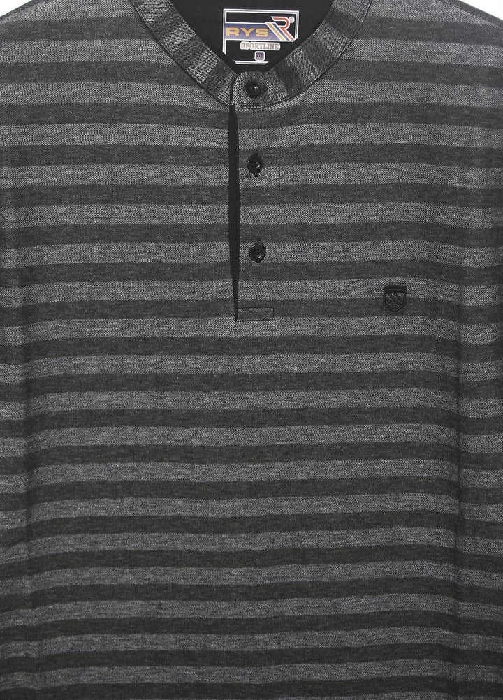 Sanaulla Exclusive Range Cotton Casual T-Shirts for Men -  D-5102 D-Grey