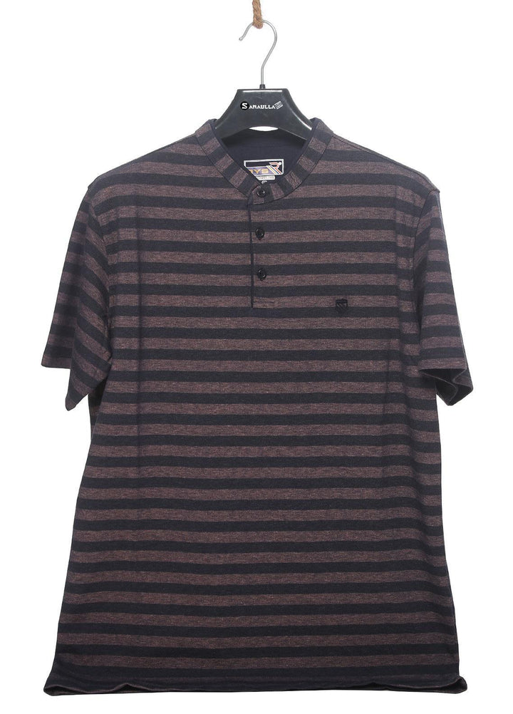 Sanaulla Exclusive Range Cotton Casual Men T-Shirts -  D-5102 Grey