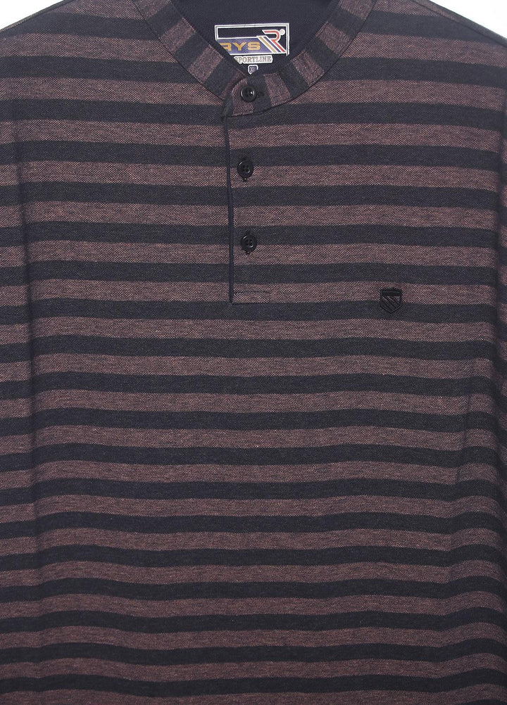 Sanaulla Exclusive Range Cotton Casual Men T-Shirts -  D-5102 Grey