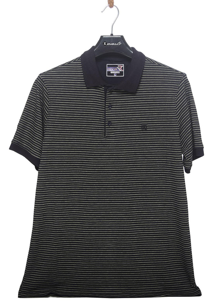 Sanaulla Exclusive Range Cotton Casual Men T-Shirts -  D-5210 Green