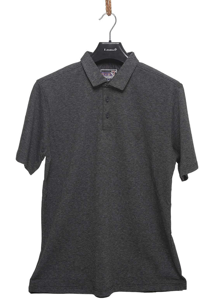 Sanaulla Exclusive Range Cotton Casual T-Shirts for Mens -  5054 Grey