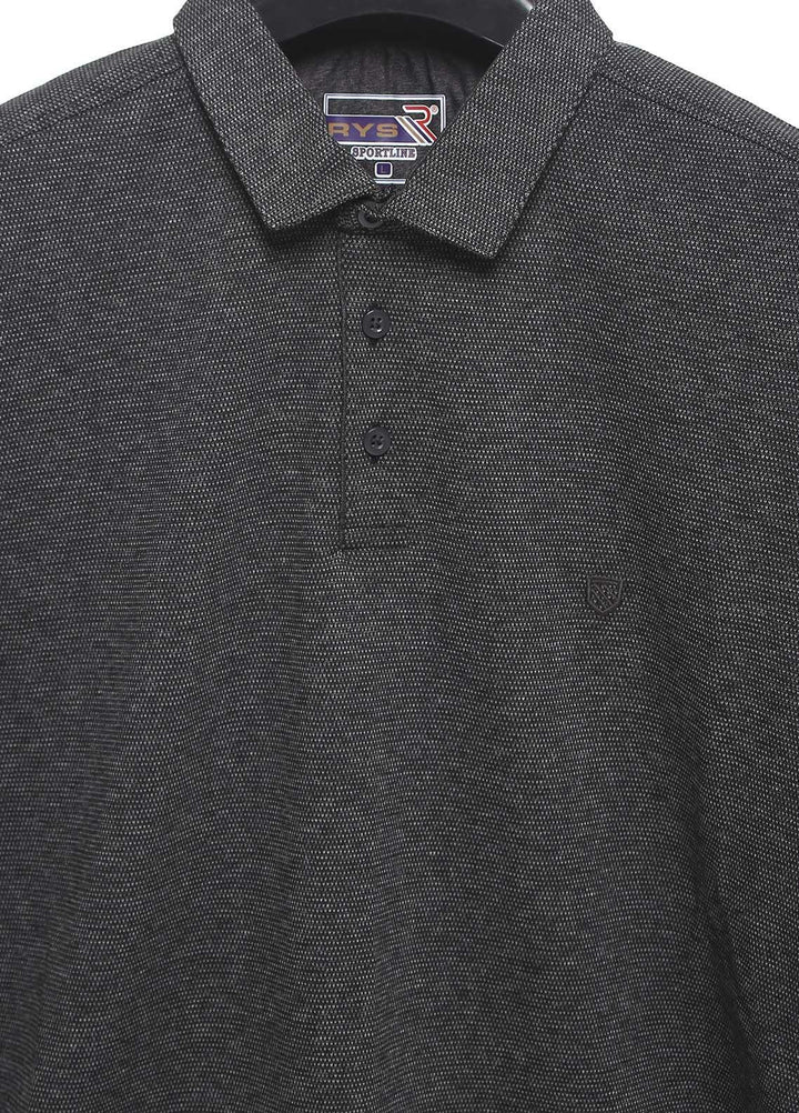 Sanaulla Exclusive Range Cotton Casual T-Shirts for Mens -  5054 Grey