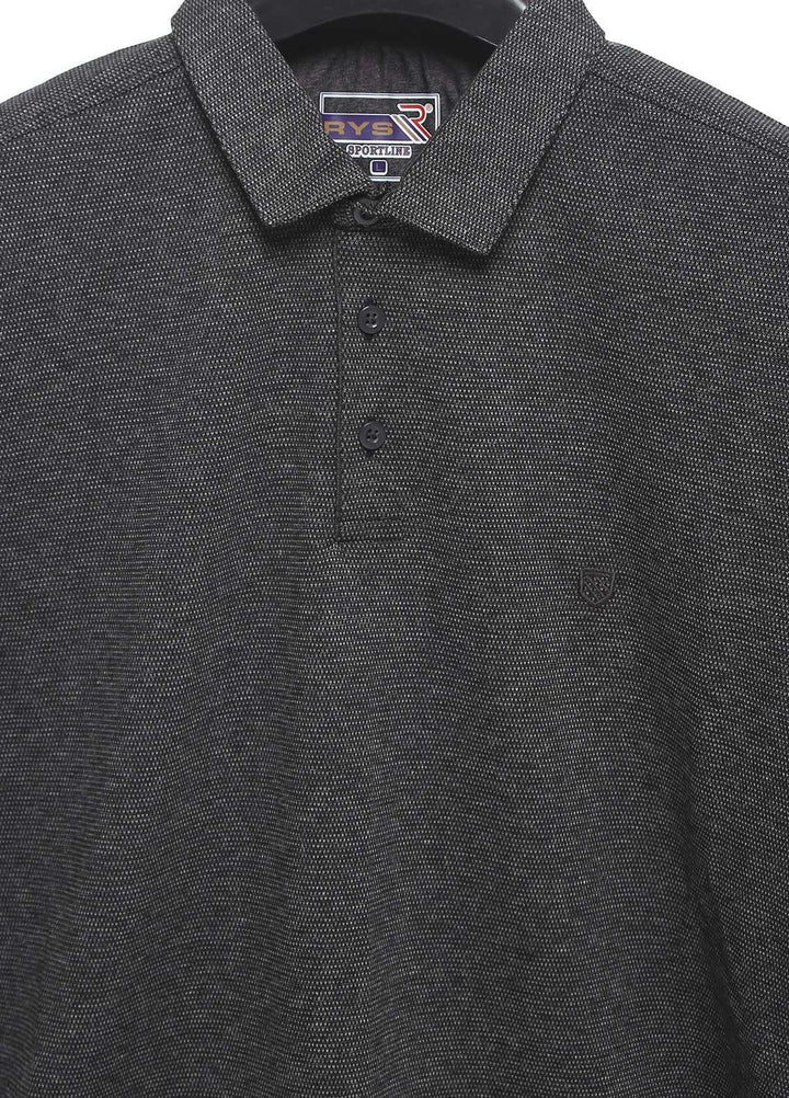 Sanaulla Exclusive Range Cotton Casual T-Shirts for Mens -  5054 Grey