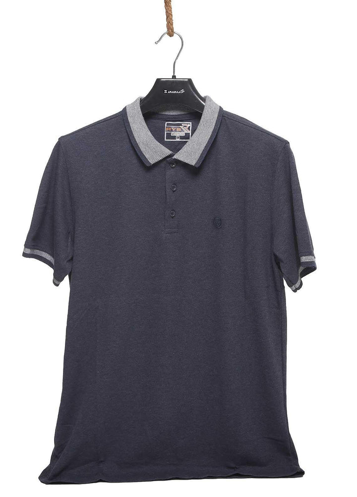 Sanaulla Exclusive Range Cotton Casual Mens T-Shirts -  5057 Dark Grey