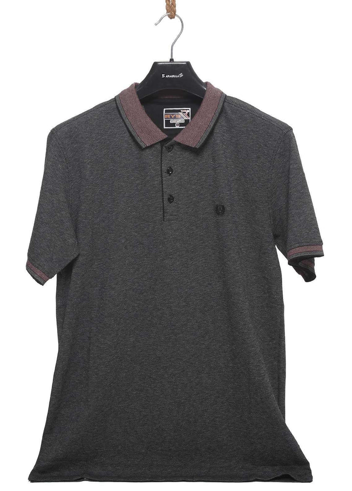 Sanaulla Exclusive Range Cotton Casual T-Shirts for Mens -  5057 Grey
