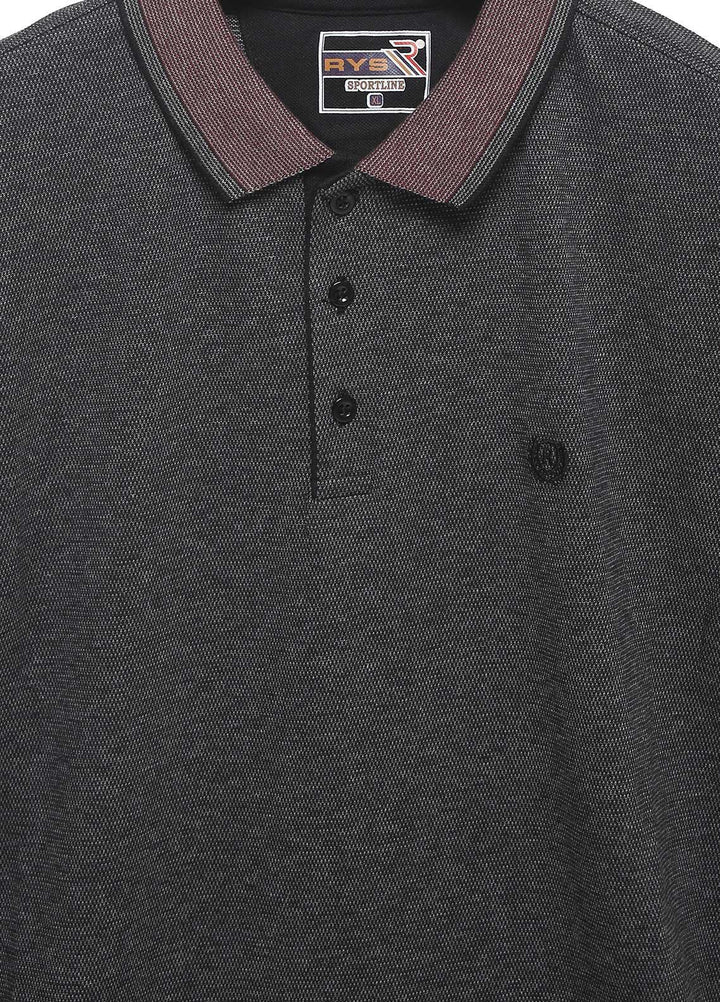 Sanaulla Exclusive Range Cotton Casual T-Shirts for Mens -  5057 Grey