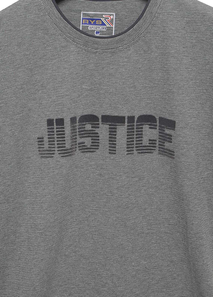 Sanaulla Exclusive Range Cotton Casual Mens T-Shirts -  5080 Grey