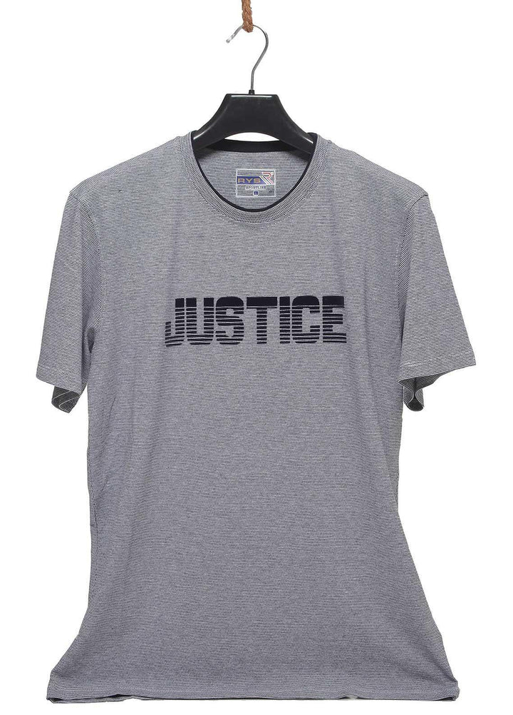 Sanaulla Exclusive Range Cotton Casual T-Shirts for Mens -  5080 Light Grey