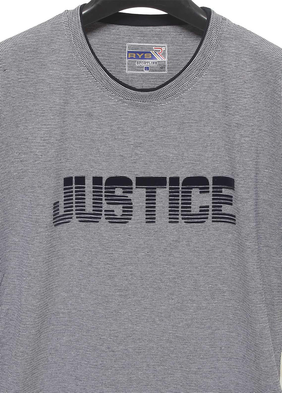 Sanaulla Exclusive Range Cotton Casual T-Shirts for Mens -  5080 Light Grey