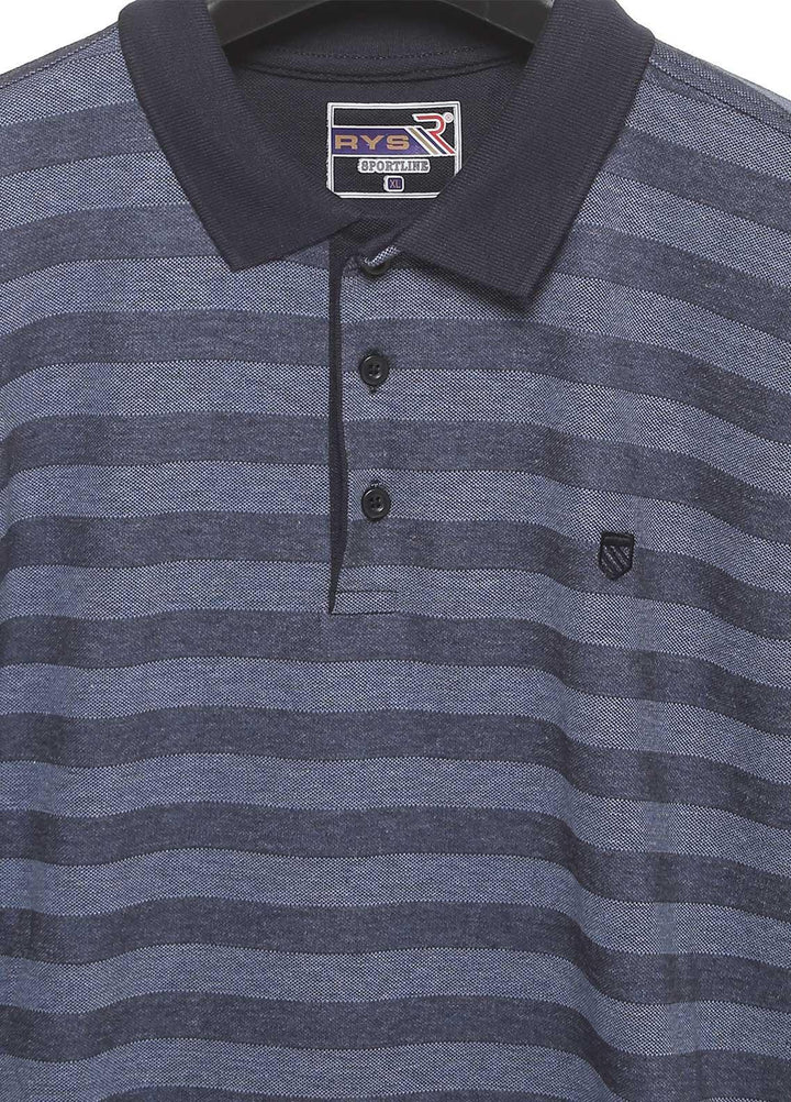 Sanaulla Exclusive Range Cotton Casual Mens T-Shirts -  5115 Blue