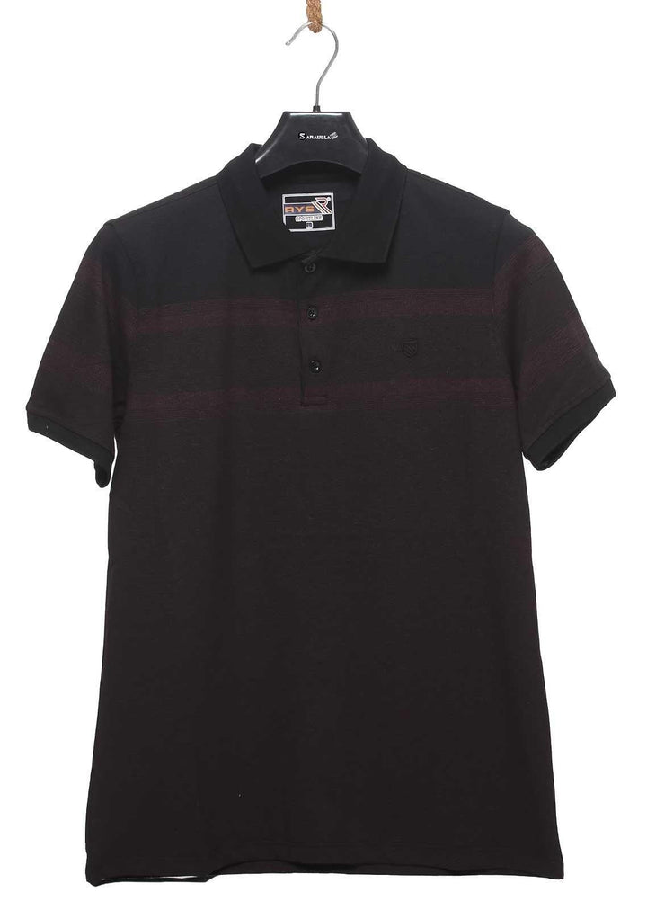Sanaulla Exclusive Range Cotton Casual T-Shirts for Mens -  5239 Black