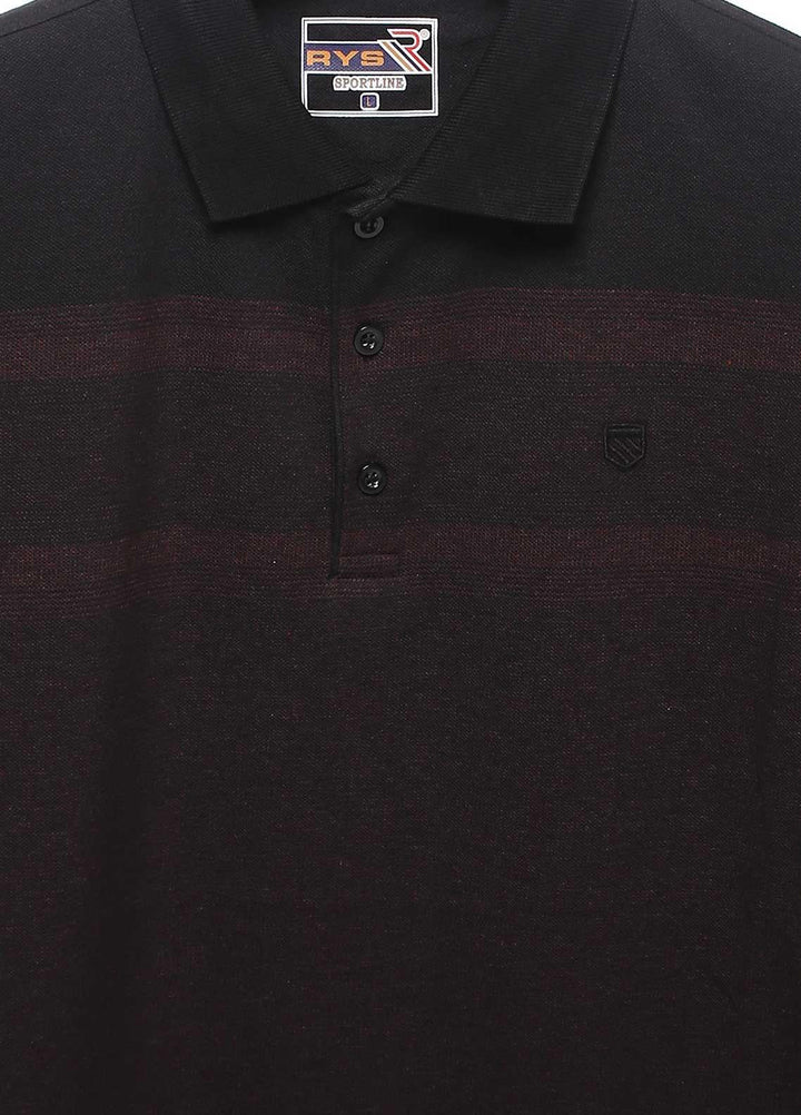 Sanaulla Exclusive Range Cotton Casual T-Shirts for Mens -  5239 Black