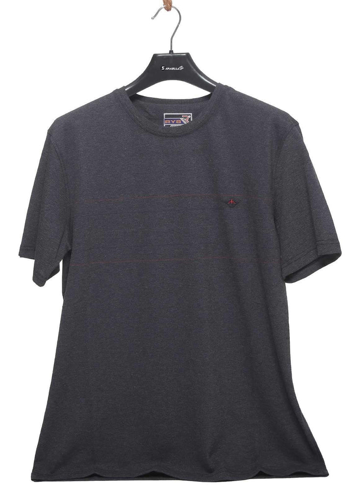 Sanaulla Exclusive Range Cotton Casual Mens T-Shirts -  5408 Grey
