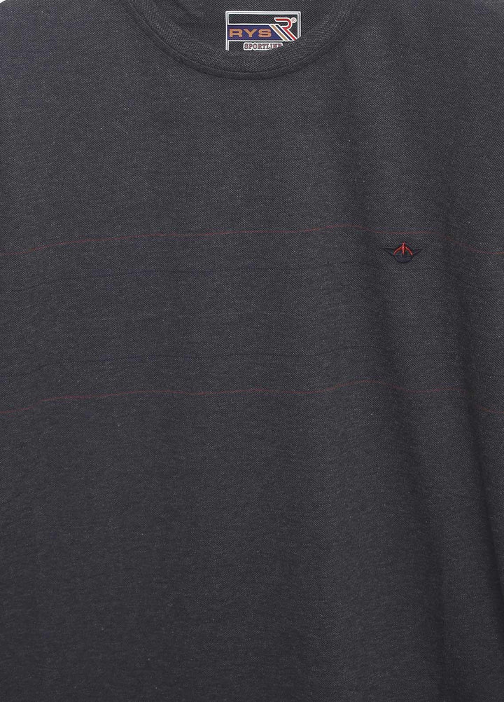 Sanaulla Exclusive Range Cotton Casual Mens T-Shirts -  5408 Grey