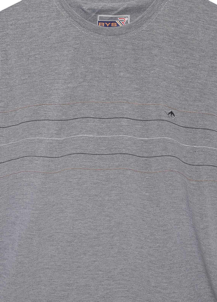 Sanaulla Exclusive Range Cotton Casual T-Shirts for Mens -  5408 Light Grey